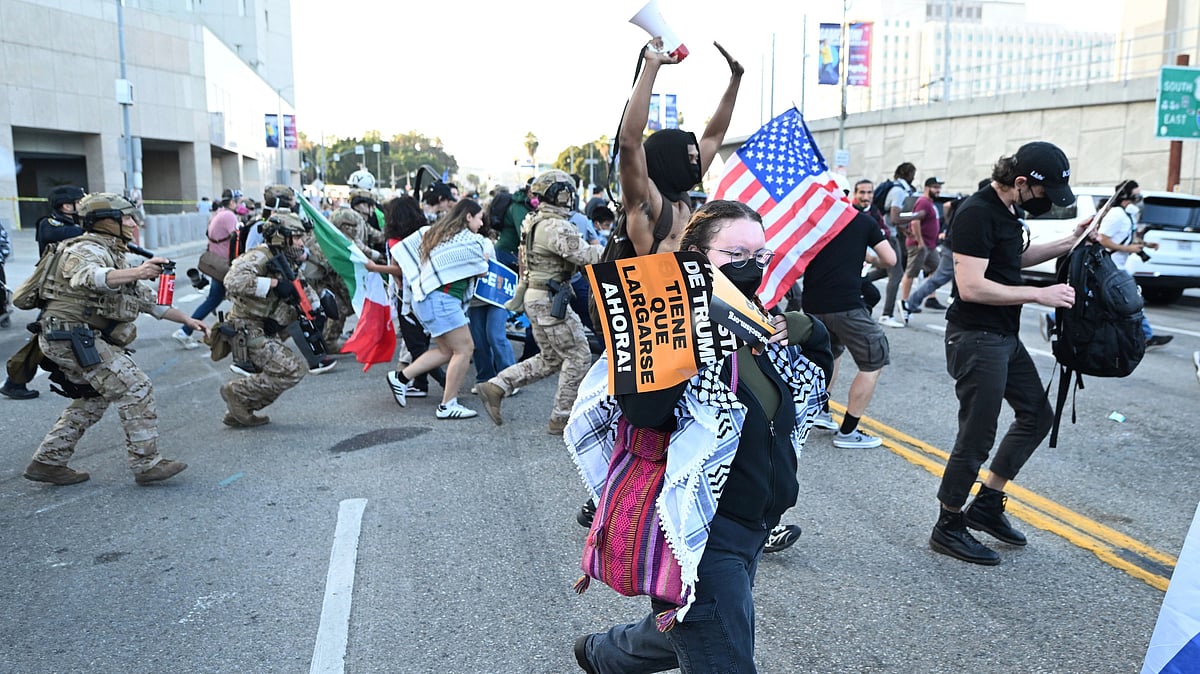 Marines take over some security in LA while US cities prep for ‘No Kings’ rallies