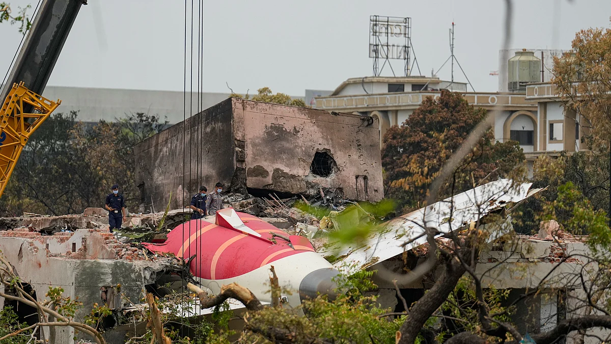 The Air India plane crash site in Ahmedabad (file photo)