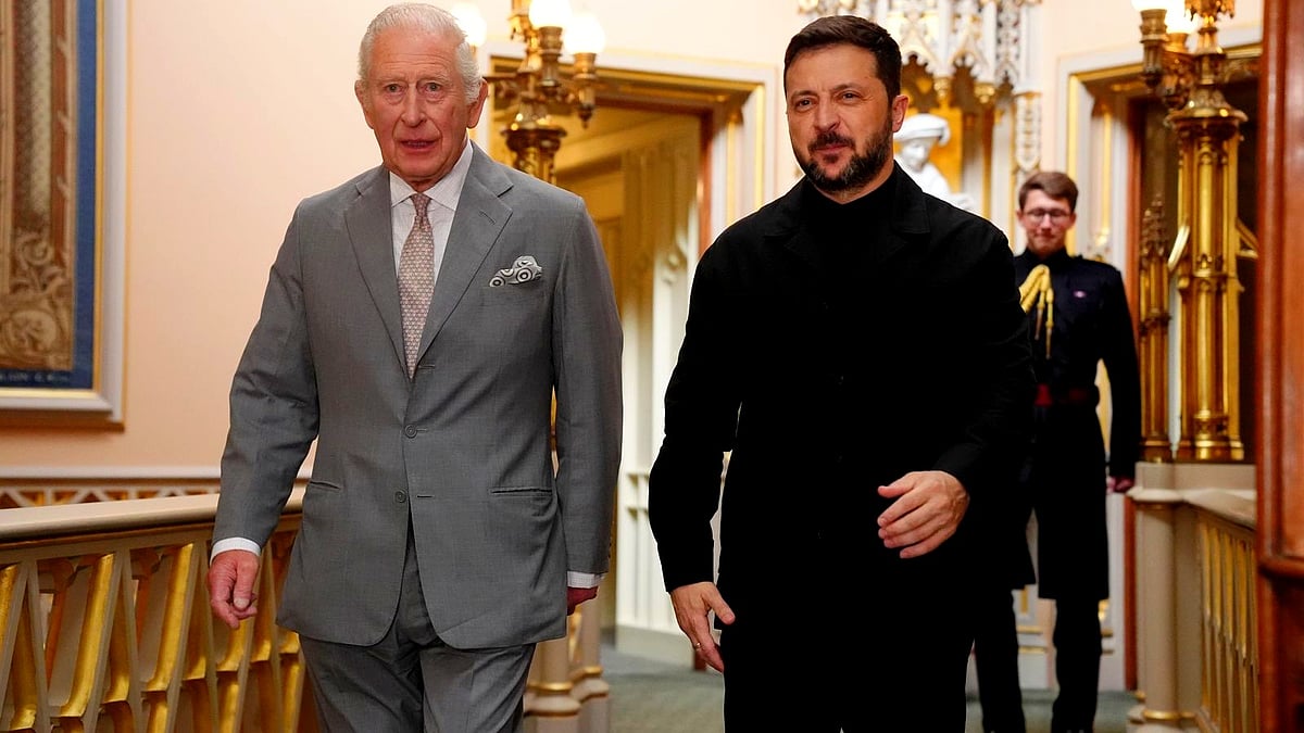 Volodymyr Zelenskyy with King Charles III of Britain on 23 June (photo: @ZelenskyyUa/X)