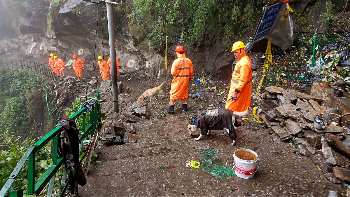 Search and rescue operation underway for missing pilgrims in Uttarkashi on 25 June (photo: PTI)