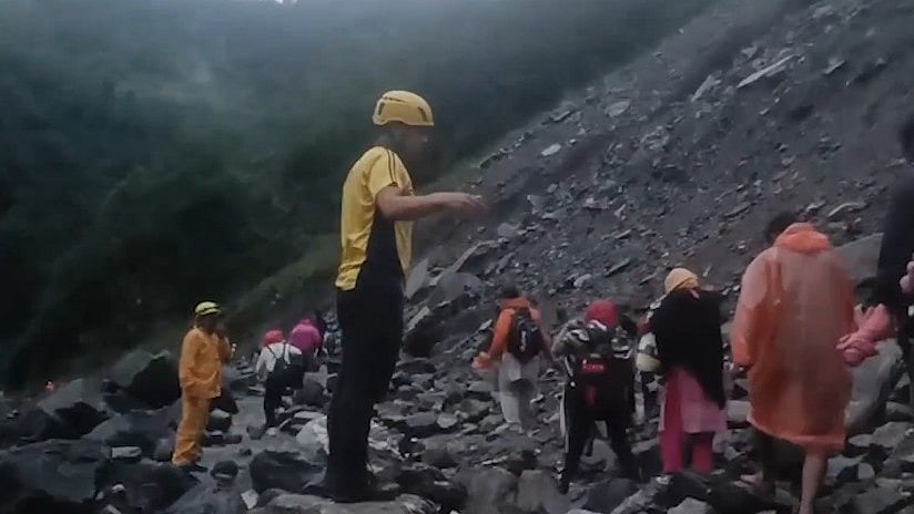 SDRF rescues 40 devotees stranded after landslide in Uttarakhand’s Sonprayag