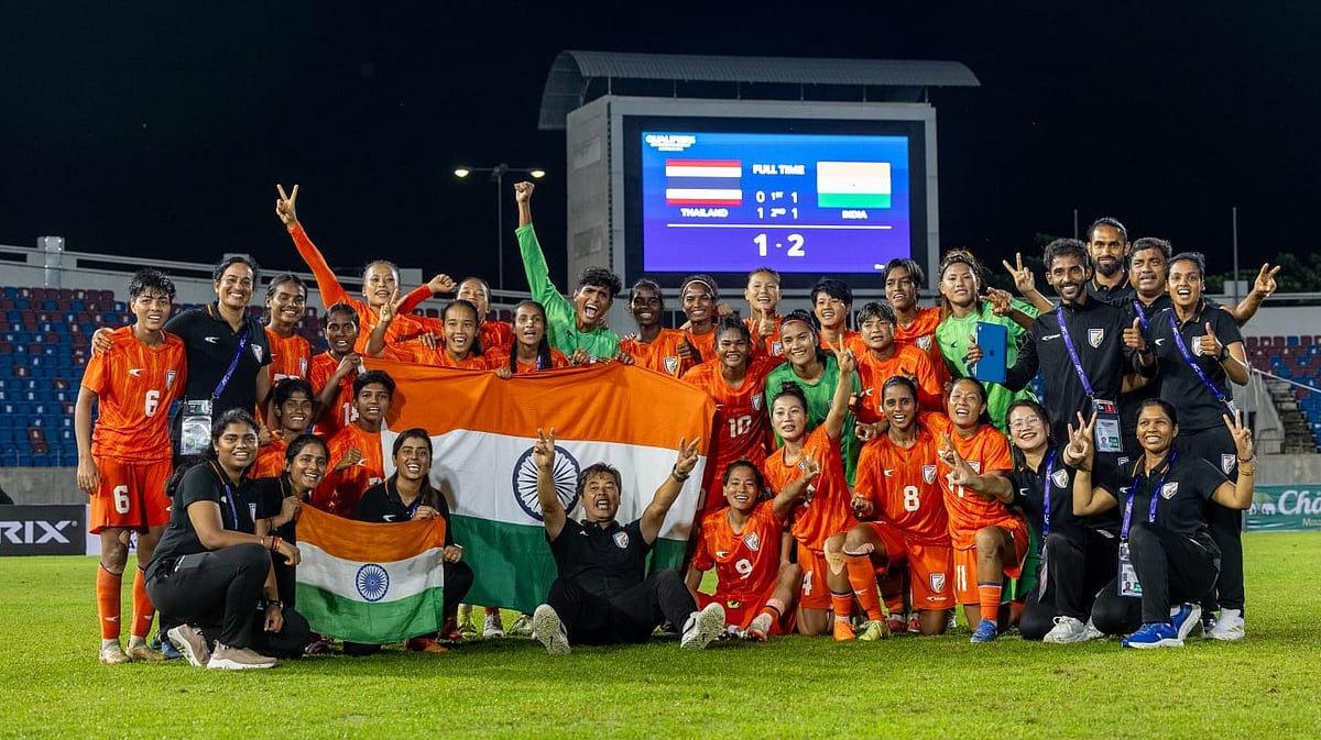 Jubilant Indian team after qualifying on Saturday