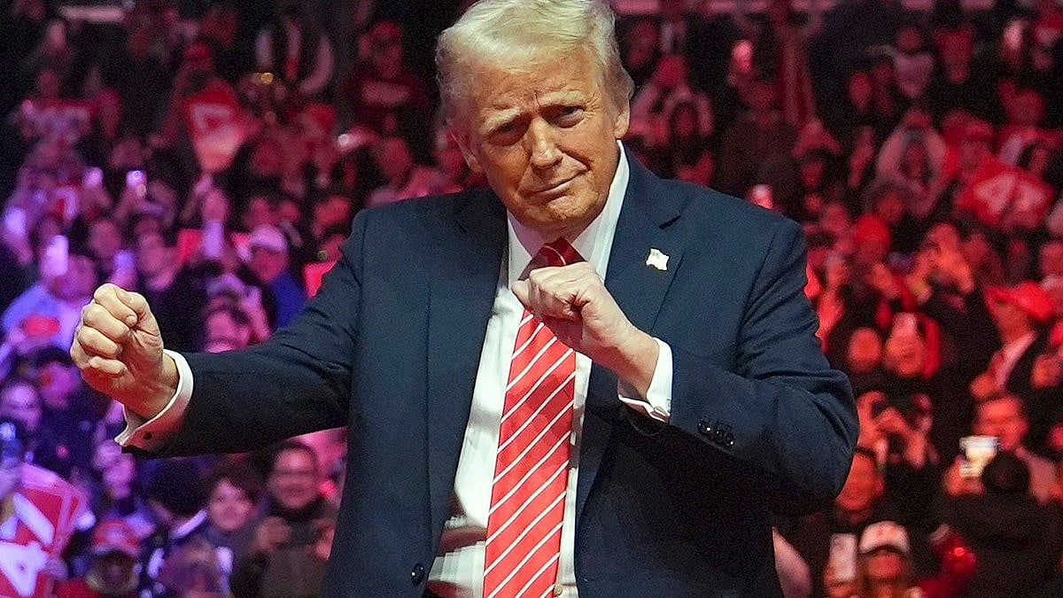 President Donald Trump in a ‘my way or the highway’ mood (photo: @middageriot/X)