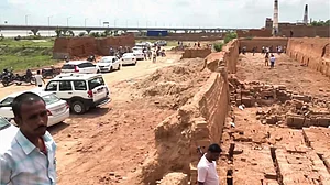 The site where a suspect in the murder of Gopal Khemka was killed in Patna. (photo: PTI )