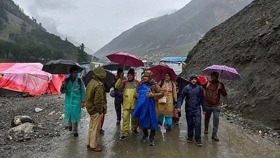 Amarnath Yatra suspended from Jammu due to bad weather