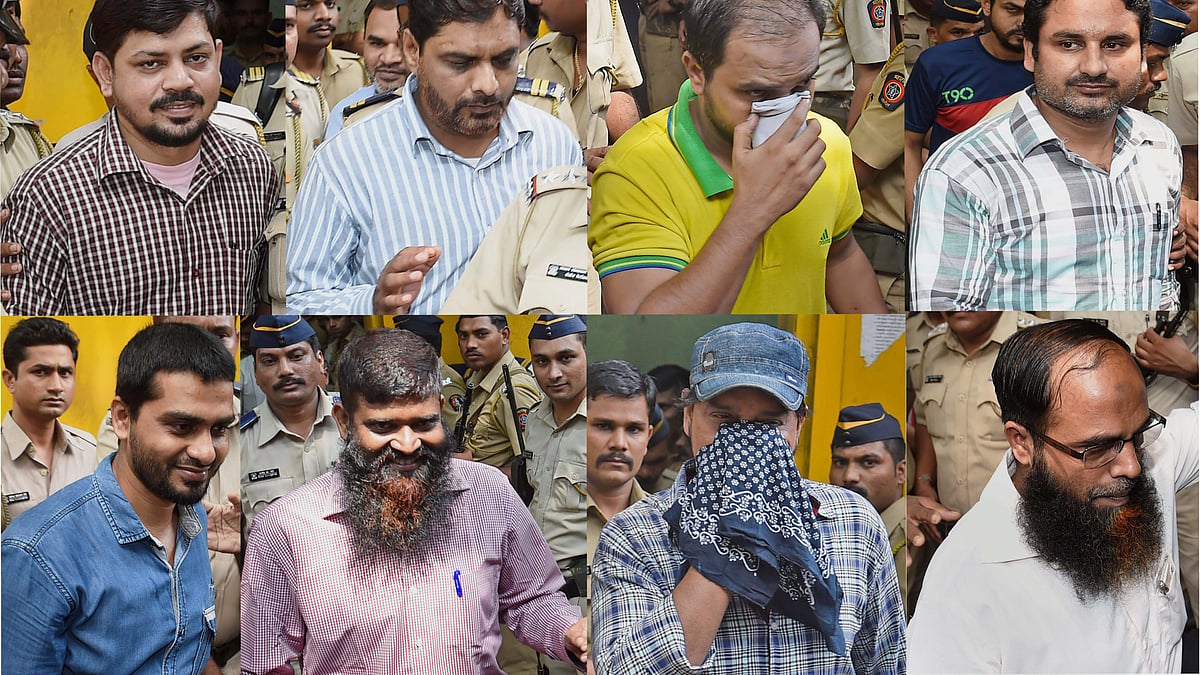 Eight of the 12 acquitted by Mumbai High Court. (photo: PTI)
