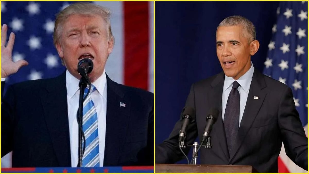 Donald Trump and Barack Obama (NH file photo) 