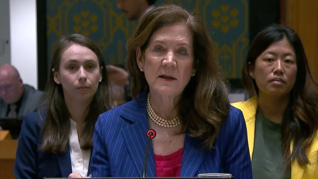 Acting US representative Dorothy Shea speaks at the UN security council (photo courtesy: PMI) 