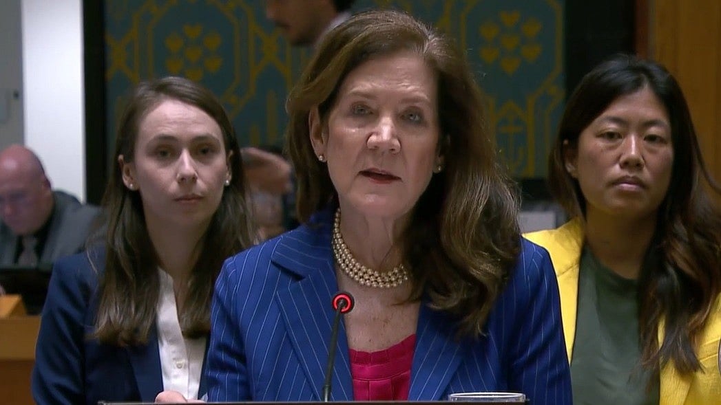 Acting US representative Dorothy Shea speaks at the UN security council (photo courtesy: PMI)