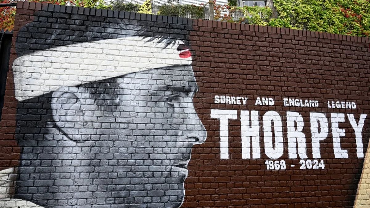 The Kia Oval gets ready to remember Thorpe on 1 August (photo: @SurreyCounty/X)