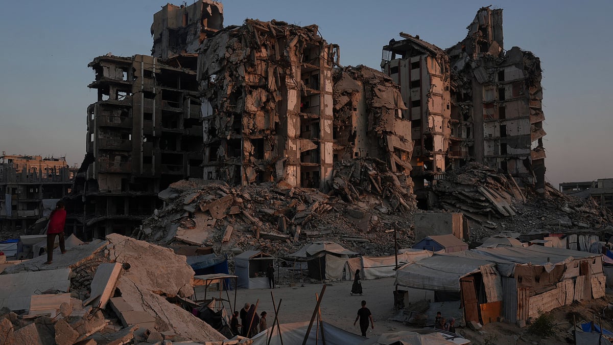 A destroyed buildings in Gaza City on 25 July (photo: AP/PTI)