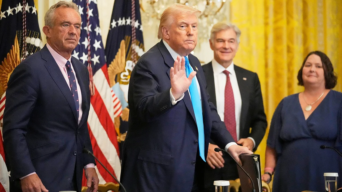 Donald Trump in White House on 30 July (photo: AP/PTI)