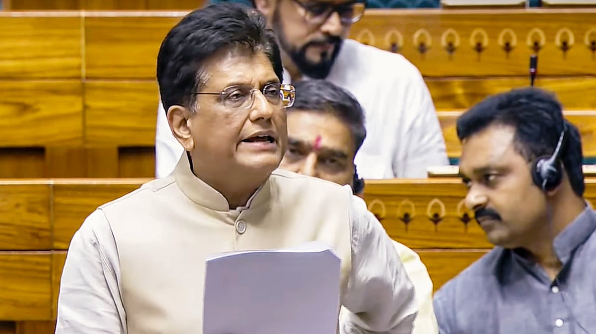 Piyush Goyal in Parliament