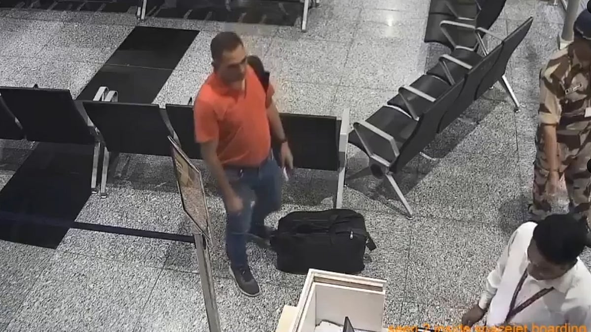 Lt Col R.K. Singh at the Srinagar airport just before the squabble 
