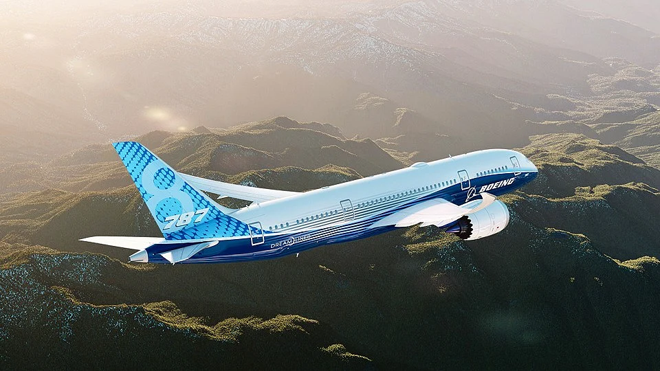 Representative image of a Boeing  Dreamliner (source: www.boeing.com)