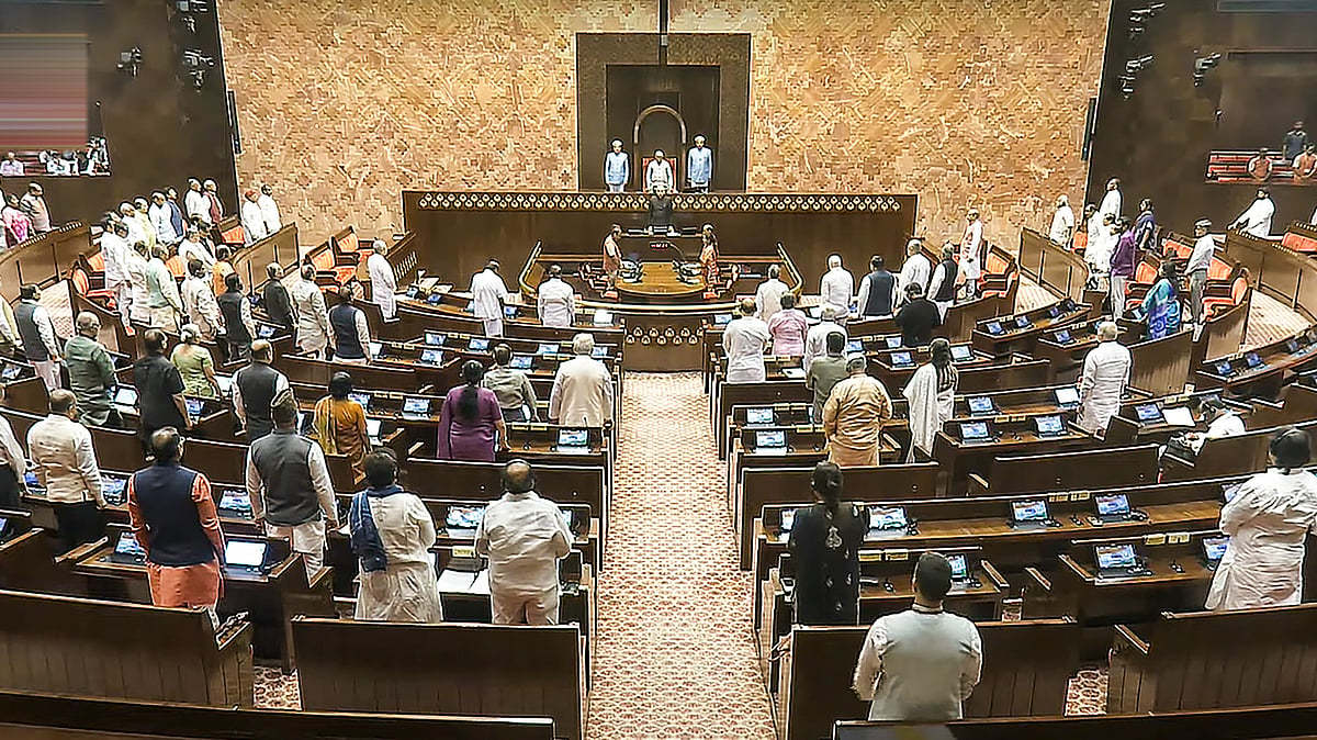 Rajya Sabha proceedings adjourned for the day amid Opposition protests