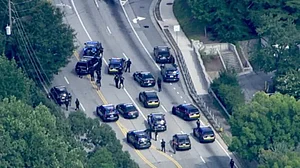 Aerial footage of the shooting site (photo courtesy: @blesha_bs/X)