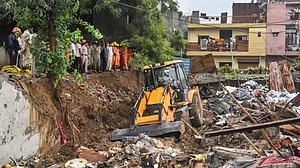 Seven killed as wall collapses in Delhi's Jaitpur amid heavy rains