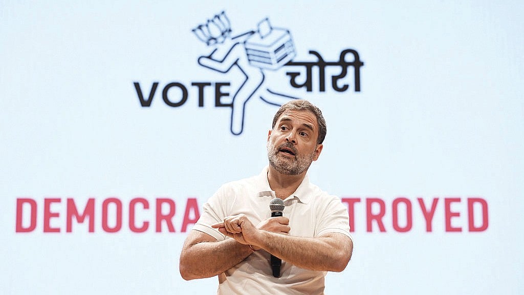 Rahul Gandhi at the Vote Chori / Democracy Destroyed press conference