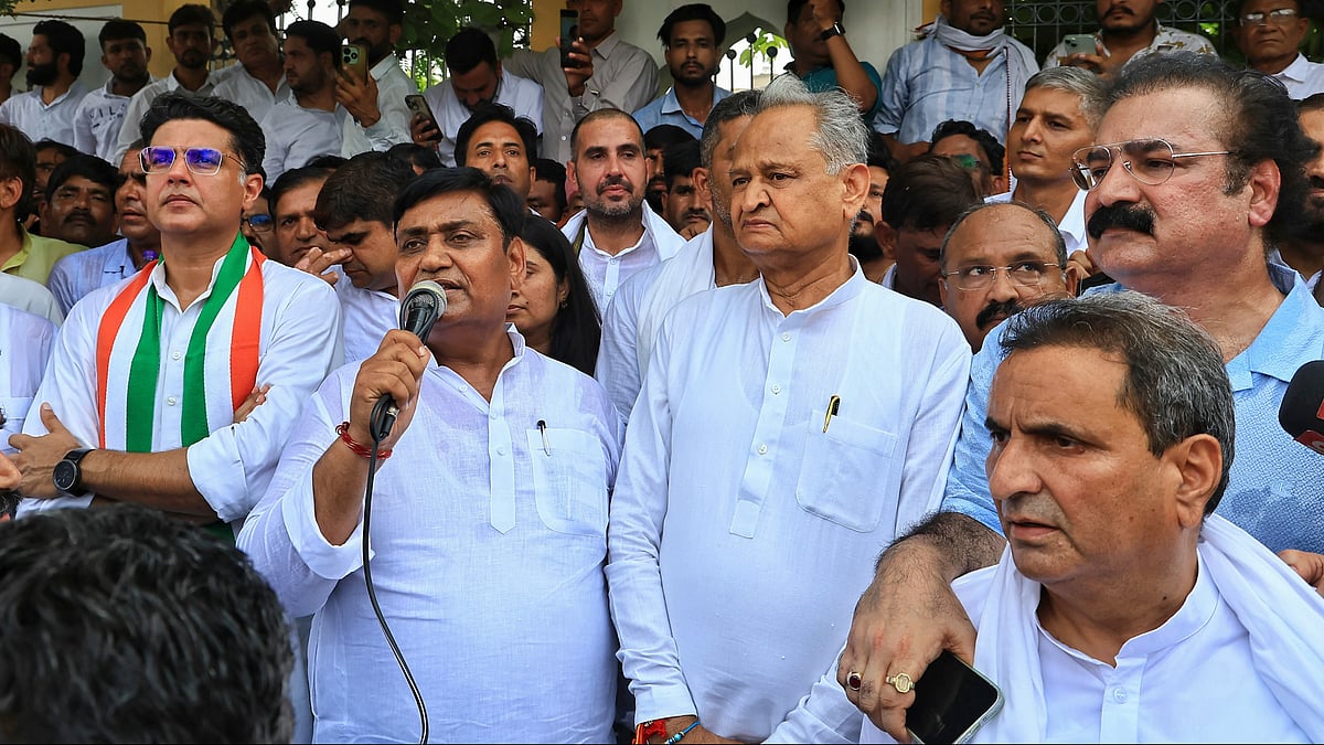 Congress stages protest in Jaipur against alleged discrepancies in voter list
