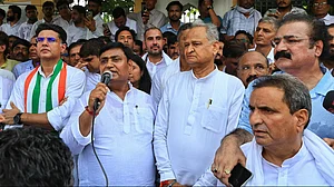 Congress stages protest in Jaipur against alleged discrepancies in voter list
