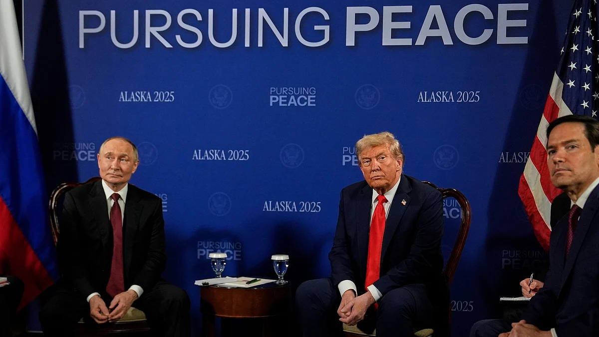 Donald Trump meets Vladimir Putin in Alaska on 15 August 