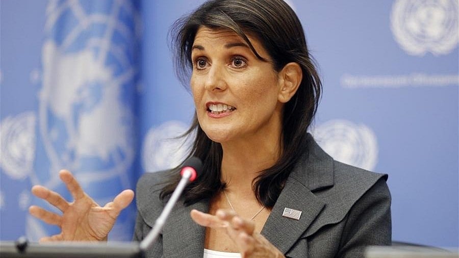 Former US ambassador to the United Nations Nikki Haley