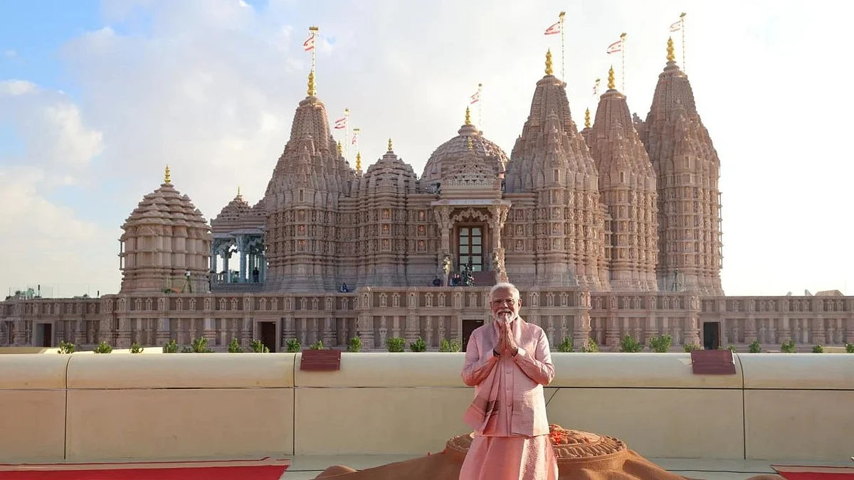 PM Modi overseas for the inauguration of a Hindu temple in a non-Hindu majority nation 