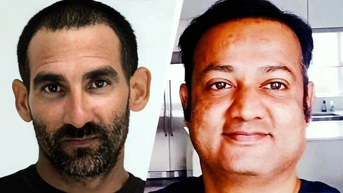 Chandra Mouli “Bob” Nagamallaiah (right) and the attacker Yordanis Cobos-Martinez
