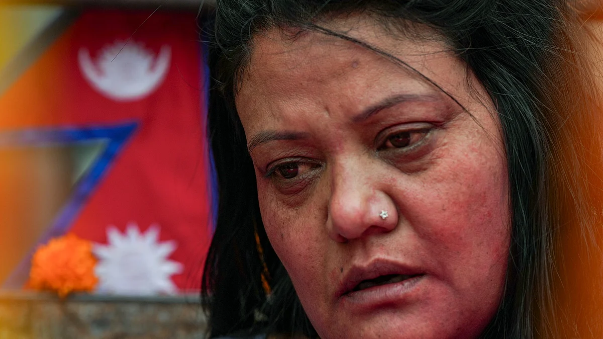 A family member mourns her kin killed in the recent Gen Z protests