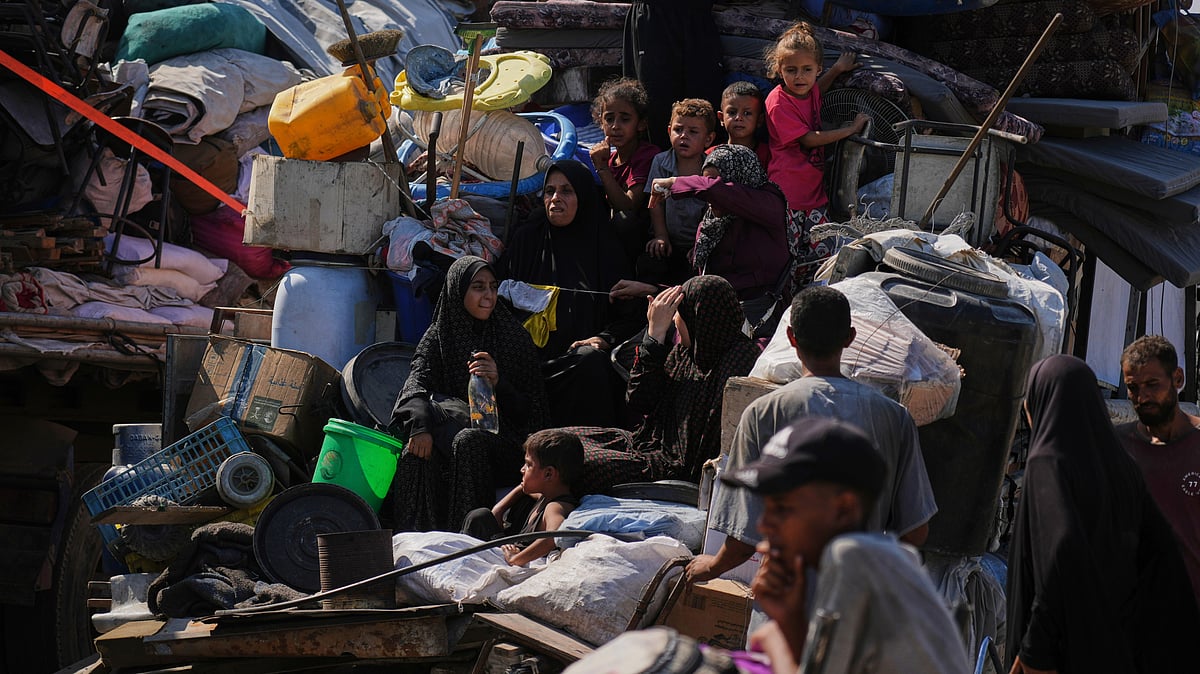 The children of families who are leaving Gaza City, who have the means and retain hope of finding safety