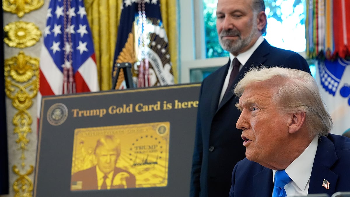US President Donald Trump and commerce secretary Howard Lutnick (photo: PTI)