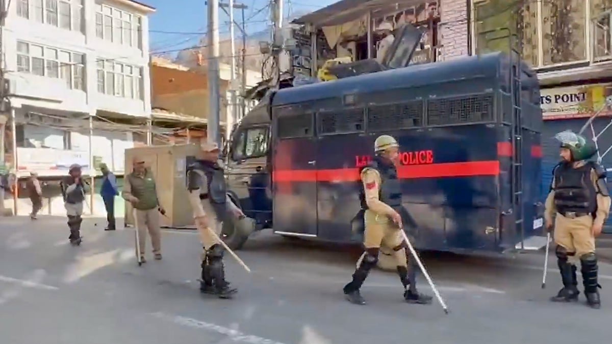 Ladakh under curfew after violent clashes; 50 held, security tightened
