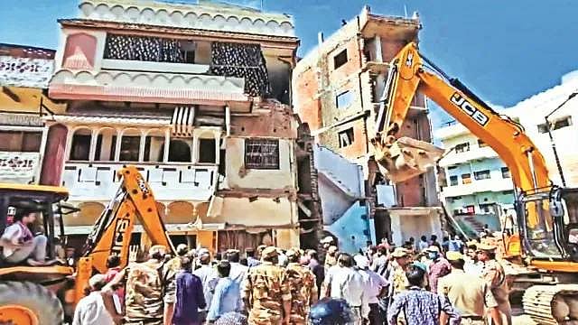 Congress fumes, family protests as portion of olympian Mohammed Shahid’s house demolished