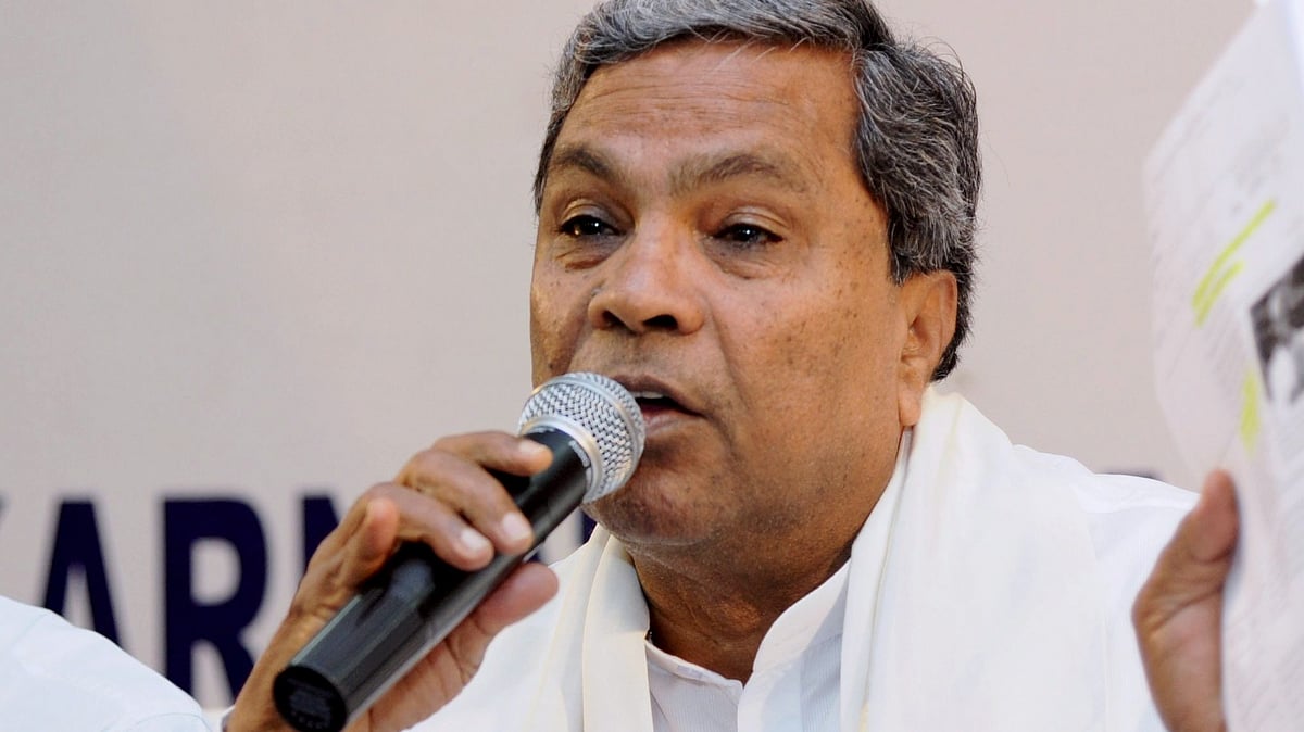 Karnataka chief minister Siddaramaiah.