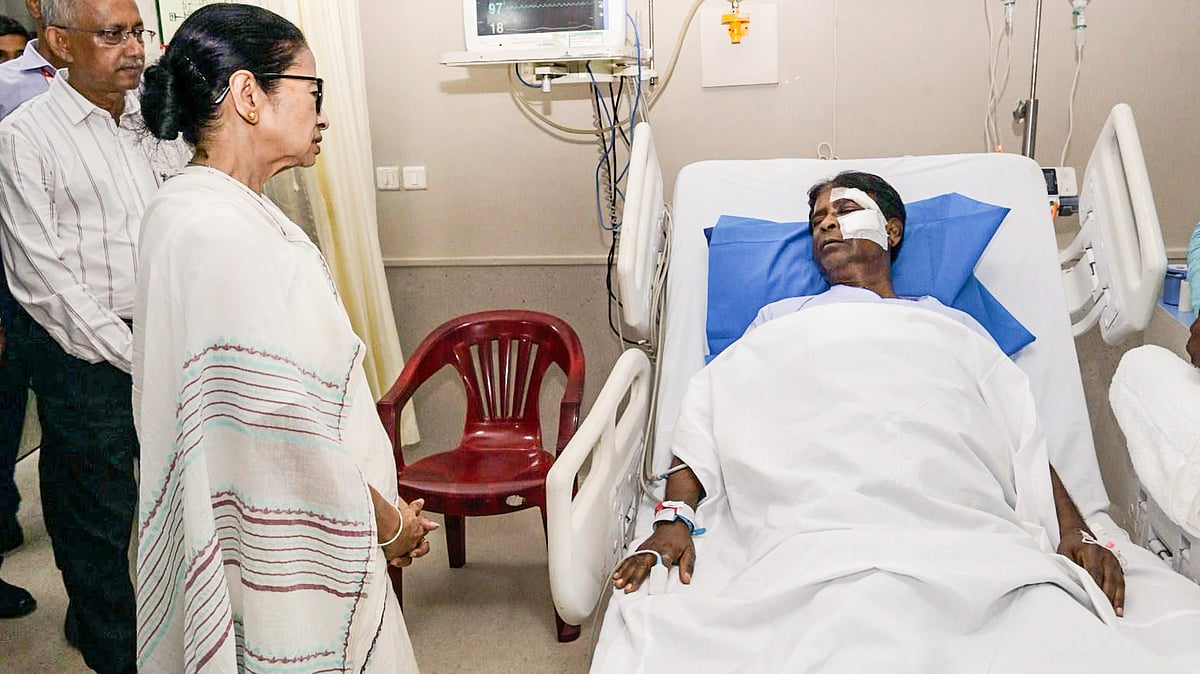 Mamata visits injured BJP MP Khagen Murmu in hospital, assures all help