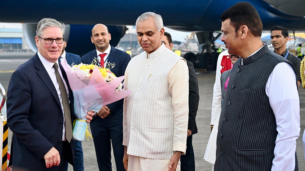 United Kingdom Prime Minister Keir Starmer arrived in Mumbai