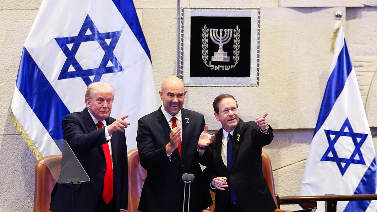 From Knesset cheer to Egypt meet: Trump on handshake and hug spree