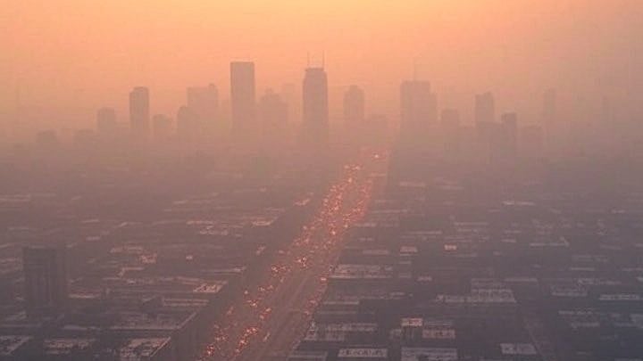 Some of Kolkata’s air pollution shroud is owed to stagnant weather (pic from early October), but... 