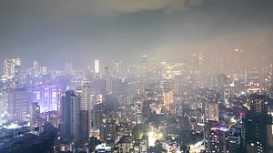 Post-Diwali smog blankets Mumbai, shrouding the city in haze.