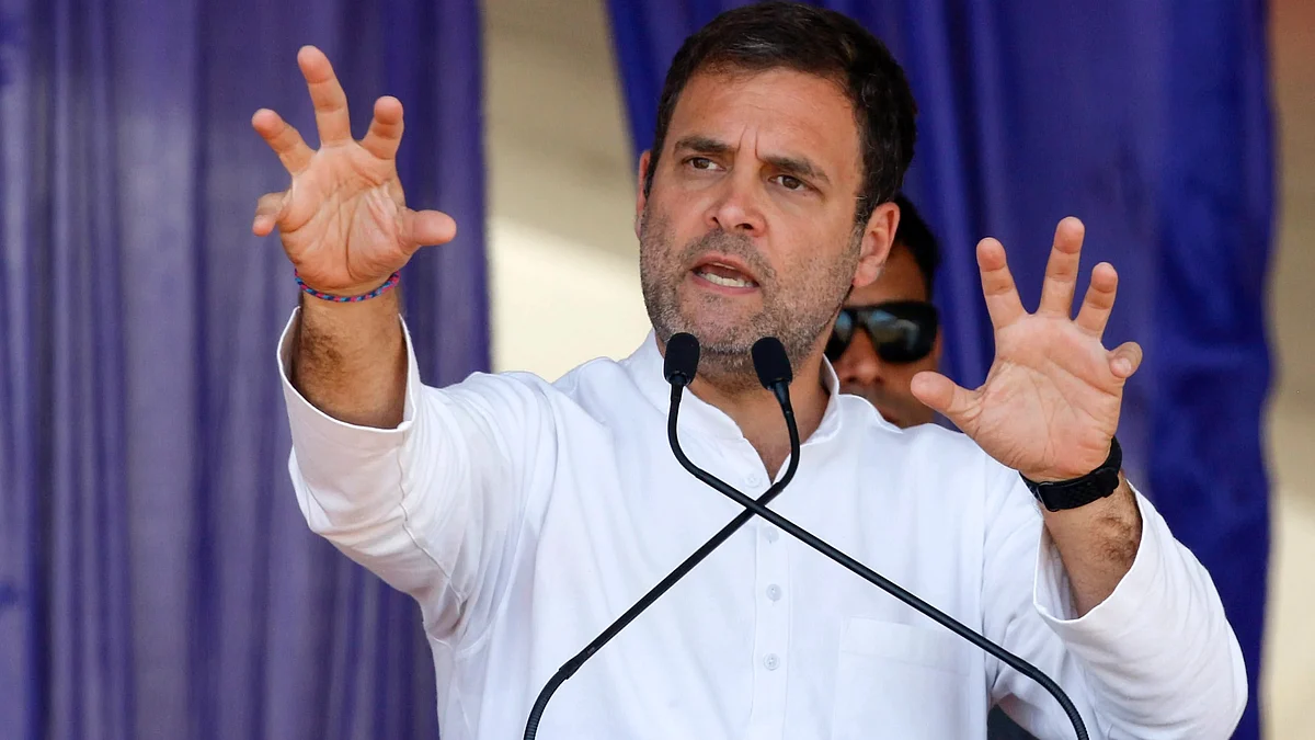 Congress leader Rahul Gandhi.