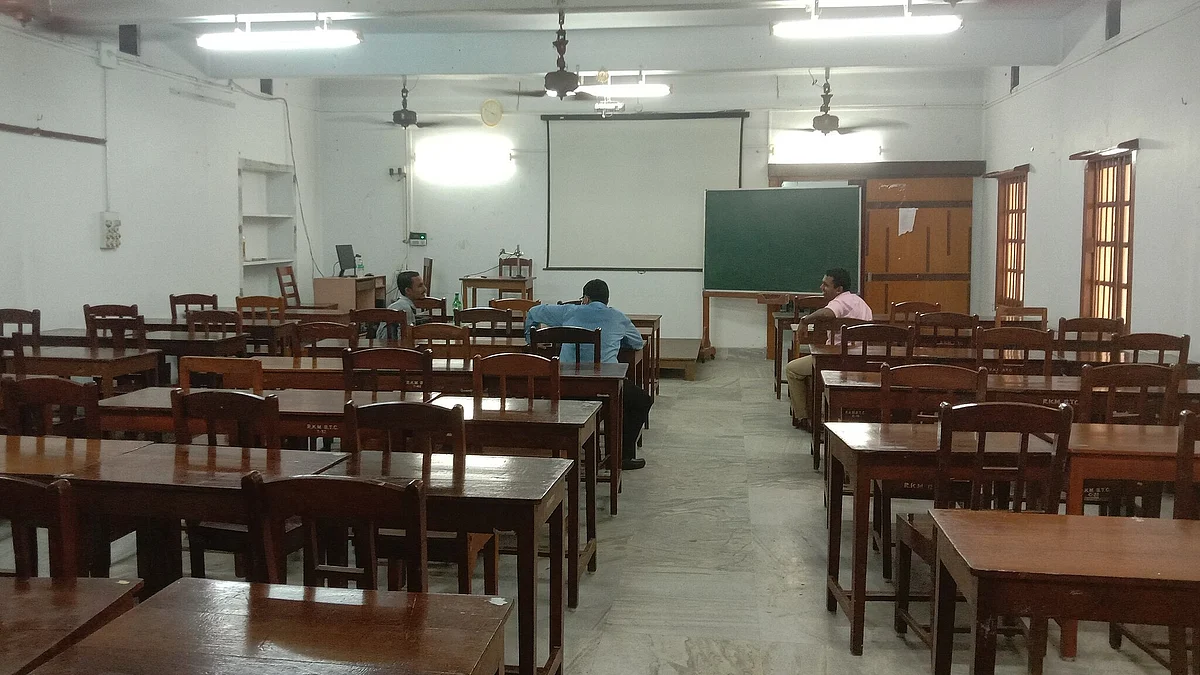 An empty classroom 