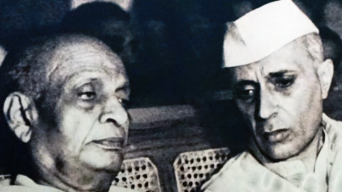 Sardar Patel with Jawaharlal Nehru