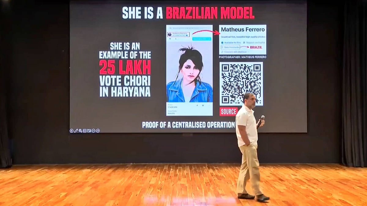'Vote Chori': Rahul Gandh cites Brazilian model’s image in Haryana electoral rolls