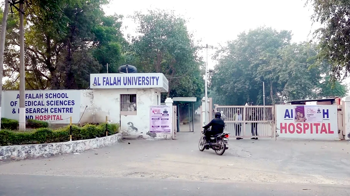 A view of the Al-Falah University in Faridabad.