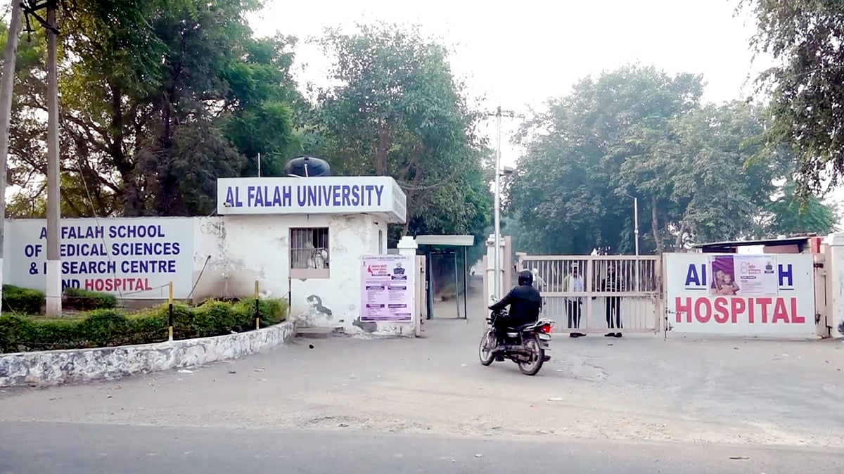 A view of the Al-Falah University in Faridabad.