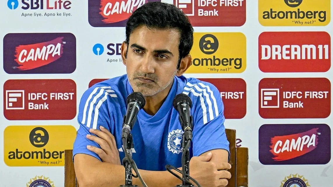 Gautam Gambhir at the Eden press conference on Sunday, 16 Nov 2025
