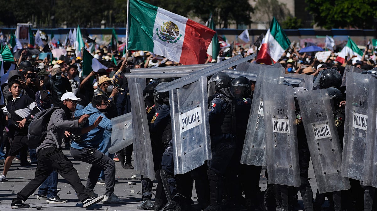 Gen Z leads anti-crime march in Mexico; hundreds injured, several arrested