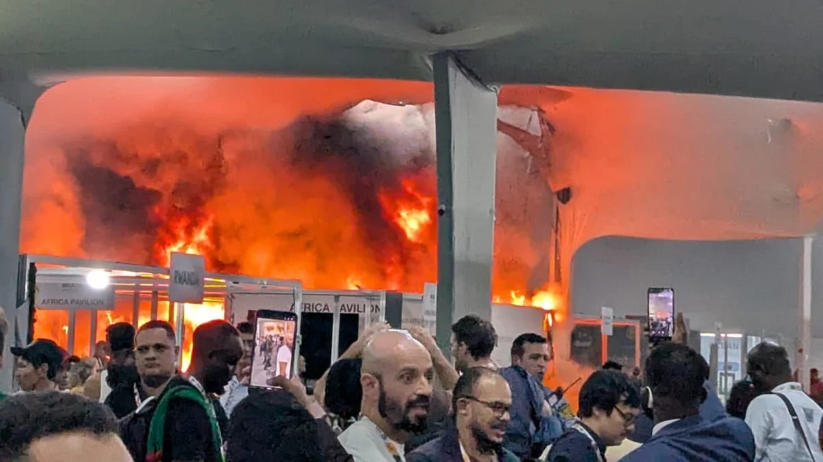 Fire disrupts UN COP30 Summit in Belem.