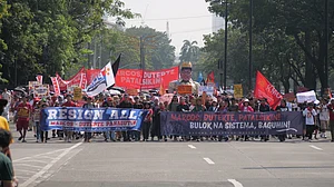 Tens of thousands rally in Manila demanding Marcos’ resignation over corruption scandal